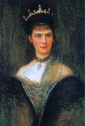 Philip Alexius de Laszlo Empress Elisabeth of Austria oil painting reproduction